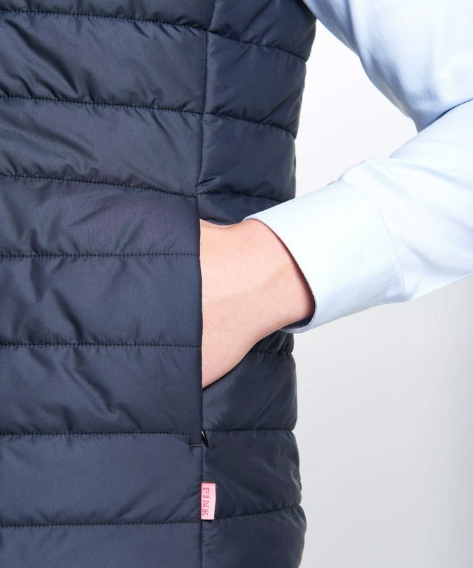 Navy Blue Padded Gilet