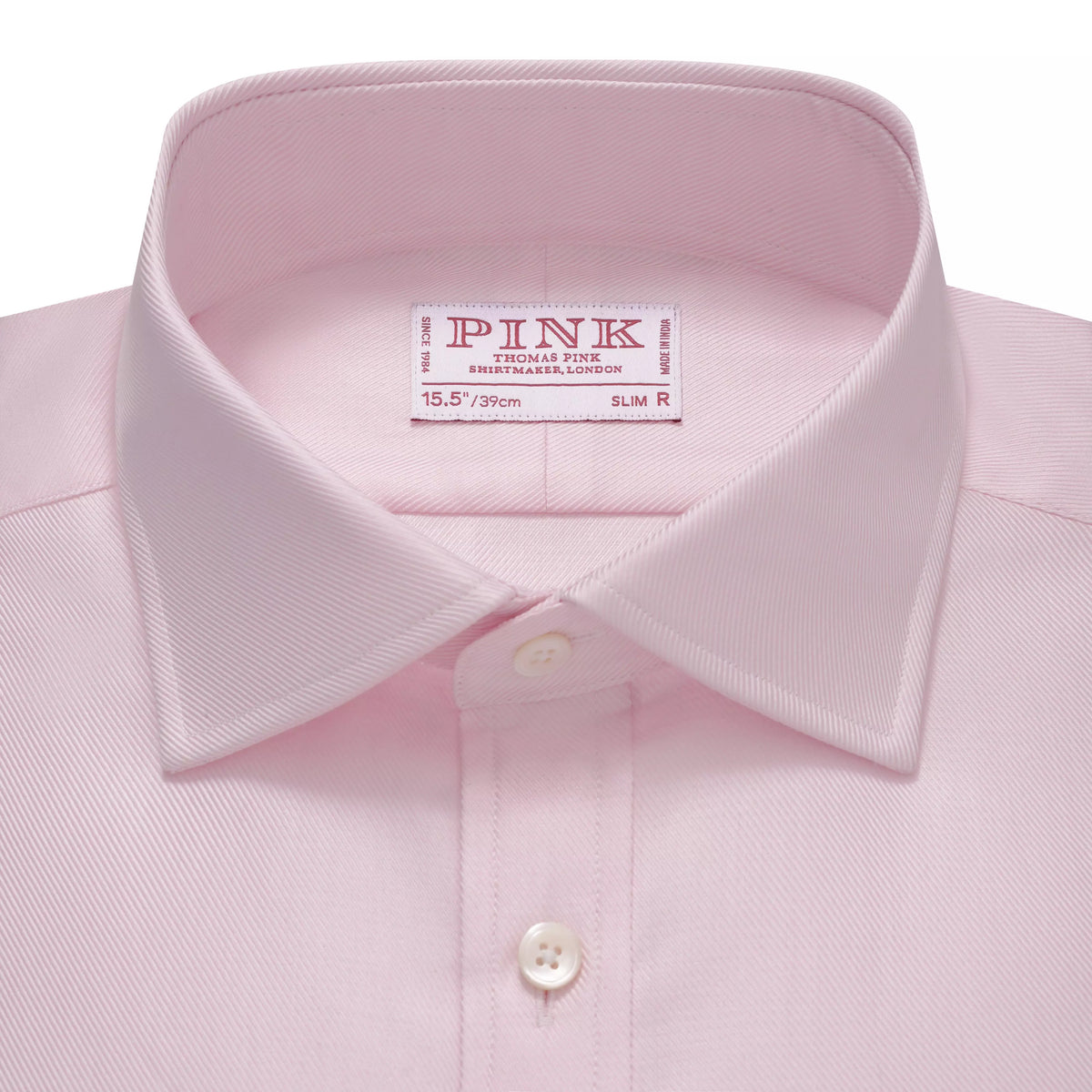 Pale Pink Slim Fit Double Cuff Royal Twill Formal Shirt