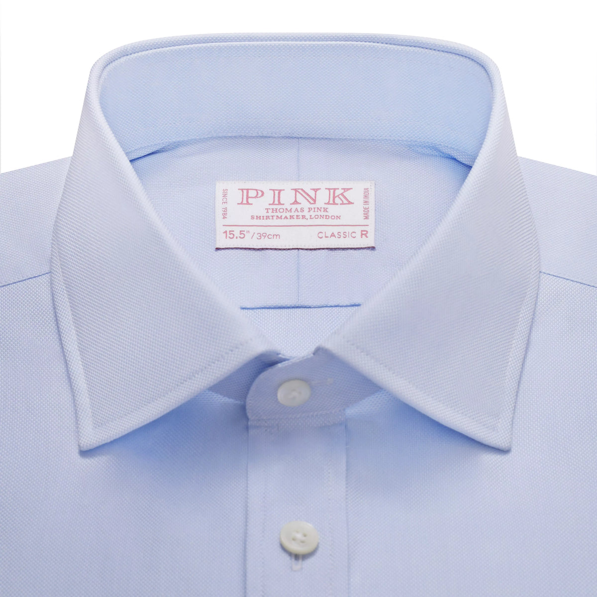 Pale Blue Classic Fit Double Cuff Royal Oxford Formal Shirt