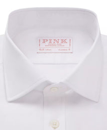 White Athletic Fit Stretch Plain Poplin Formal Shirt