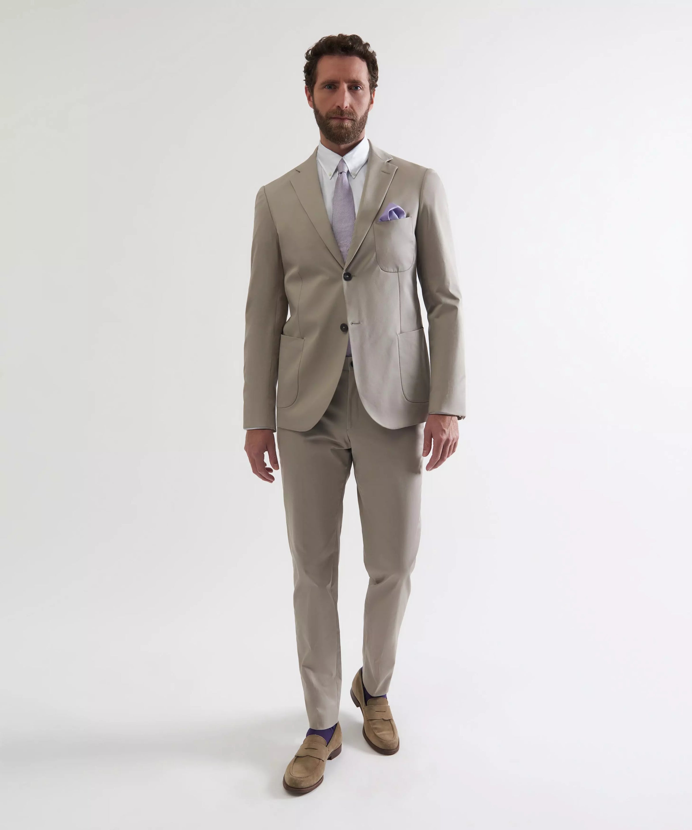 Stone Tailored Fit Cotton Twill Jacket