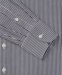 Black & White Tailored Fit Capri Stripe Shirt Formal Shirt