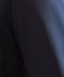Navy Tailored Fit Cotton Twill Jacket